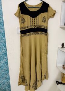beige kurta