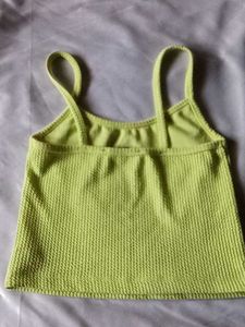 Lime Green Ribbed Tank Top