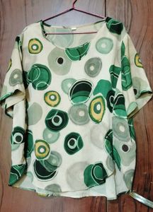 Abstract Print Casual Top