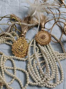 Designer Pearl Kamarbandh with Tassels