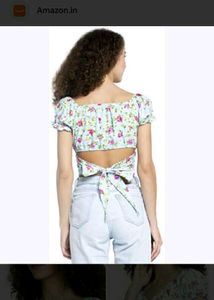 Floral Print Crop Top