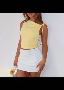 Yellow One-Shoulder Top