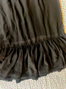 Elegant Grey Ruffle Dress
