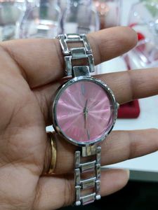 Elegant Pink Dial Watch for Women