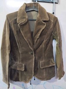 Vintage Brown Velvet Blazer