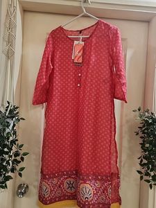 Beautiful Kurta With Lace Work