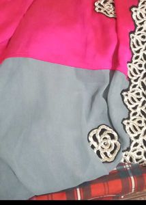 Grey Saree Blouse