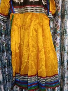 Yellow Anarkali Kurta Suit