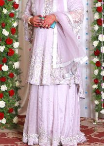 Lavender Sharara Wedding Ethnic Functions Lehenga