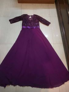 Elegant Purple Party Gown for Sale