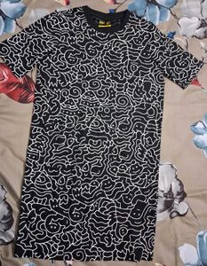 bewakoof doodle printed relaxed fit A line dress