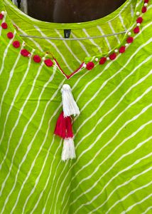 Striped Green Kurta