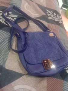 3 chic Blue Printed Sling Bag