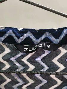 Stylish Navy Blue Zigzag Kurta