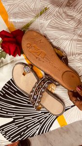 ❌multi colour sandal in mirror work