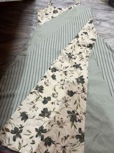 Patchwork Floral Midi Dress