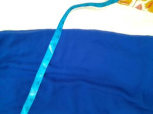 Blue Palazzo Pants with Tie Waist