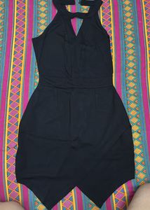 Chic Black Halter Neck Dress (Maddie Vibes)