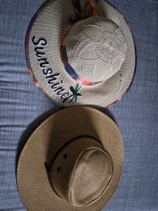 Stylish Sun Hat & Fedora Combo