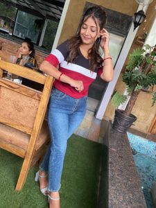 Color Block Top - Red, Black, &amp; White