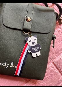 Cute Panda Charm Crossbody Bag