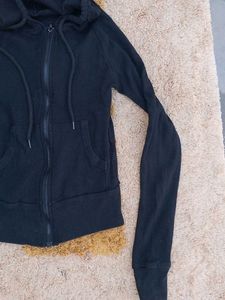 Classic Black Zip-Up Hoodie