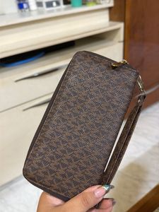 Designer Print Zip-Around Wallet