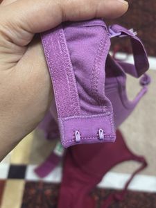 Two Comfy Bras - Burgundy &amp; Lavender