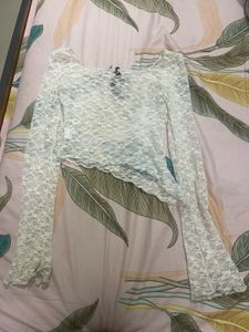 Newme Lace Asymmetric Top