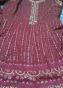 Designer Embellished sharara frock