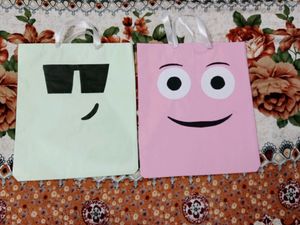 Combo Of 12 Paper Smilee Bags