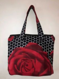 Rose Print Tote Bag New Without Tag.
