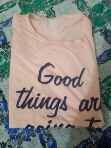 Xxl Light Pink Colour  Full Sleeve T Shirt