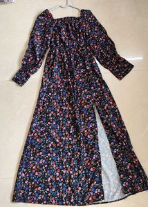 Floral Print Maxi Dress with Slit 5