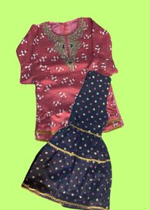 Girls Sharara Suit With Dupatta