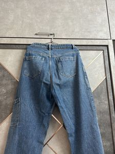 Vintage Wash Cargo Jeans