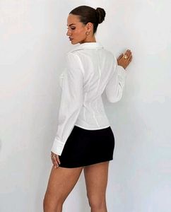 fitted white shirt