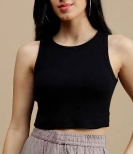 LimeRoad Black Fitted Top
