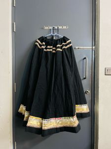 Black Ethnic Skirt with Dupatta and Blouse