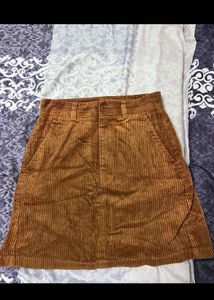 Corduroy A-line Skirt