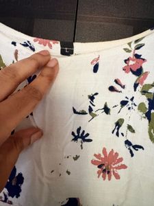 Boho Floral Print Tunic Top