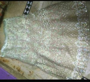 Mint Green Embroidered Lehenga