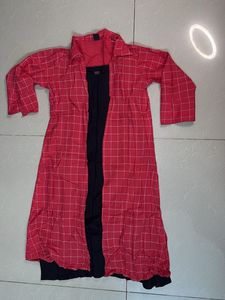 Red &amp; White Checkered dress