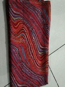 Red printed Dupatta