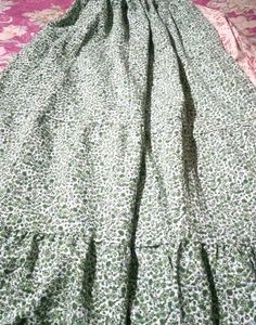 Tiered Floral Maxi Skirt