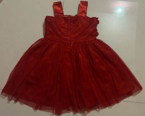 Red Flower Girl Dress - Perfect for Parties