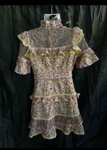 Floral Ruffle Mini Dress