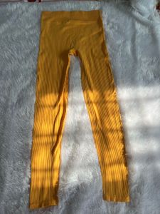 Mustard Ribbed Leggings