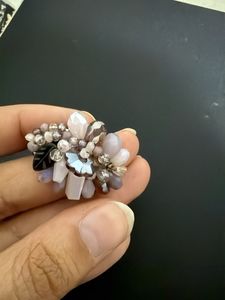 Exquisite Beaded Cluster Earrings