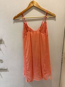 Peach Lace Trim Nightie